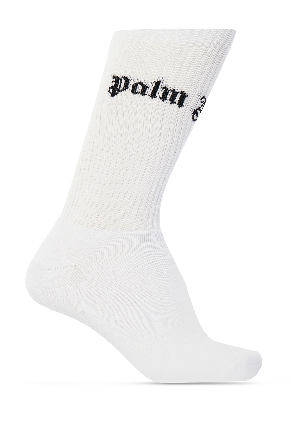 Palm Angels Logo-embroidered socks